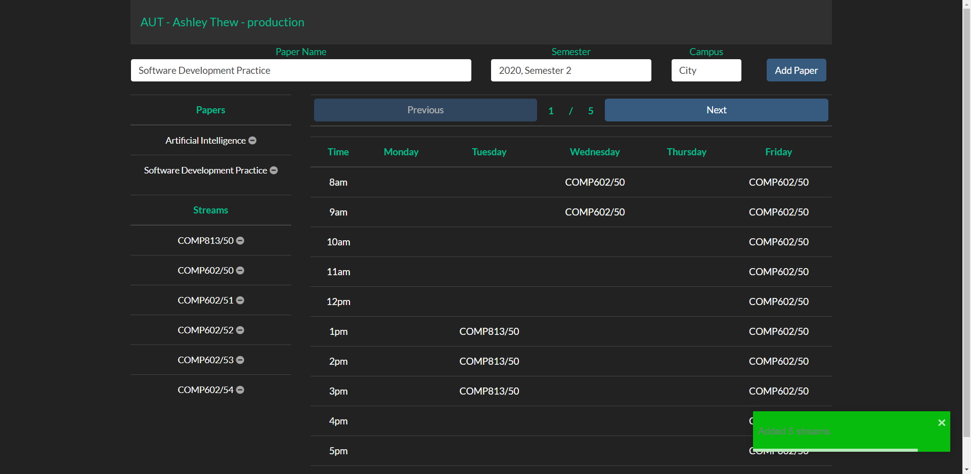 AUT Planner Web